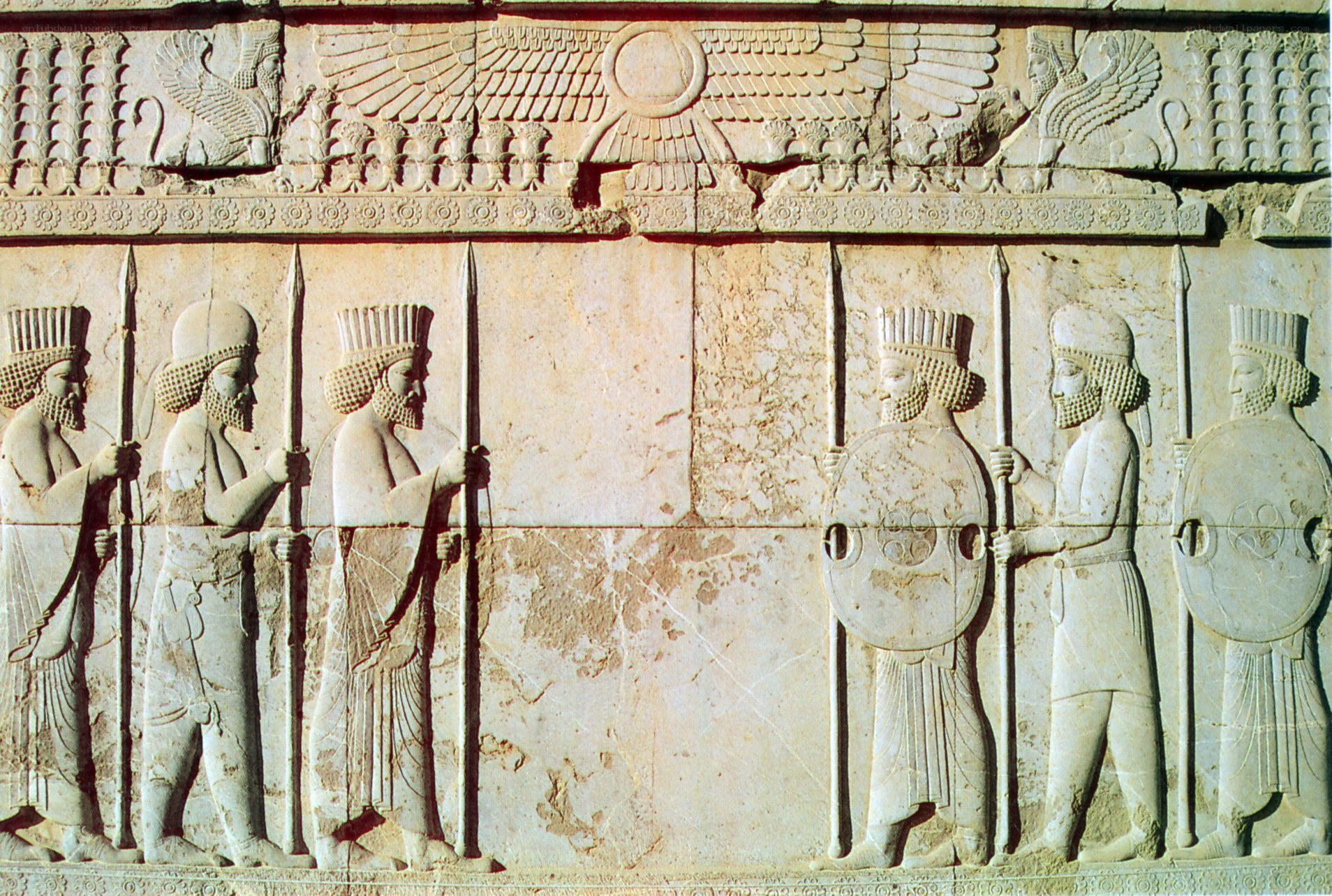 Assyrian relief carving