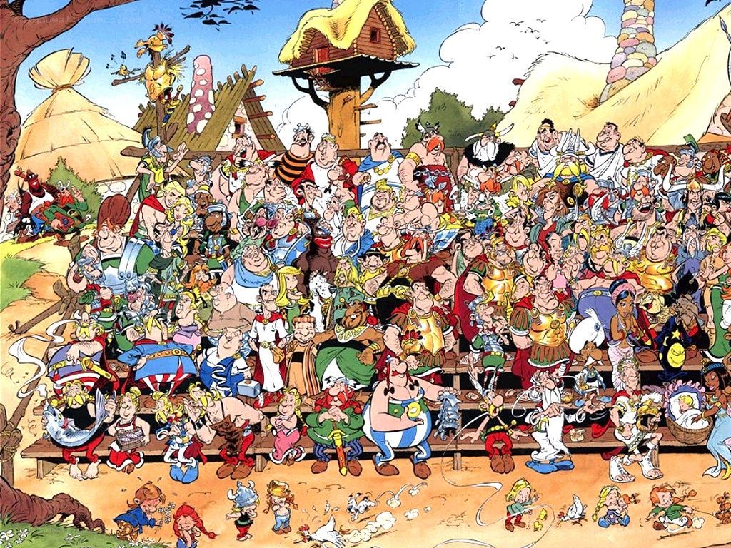 Asterix and friends gathering