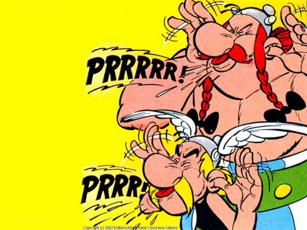 Asterix and Obelix in action