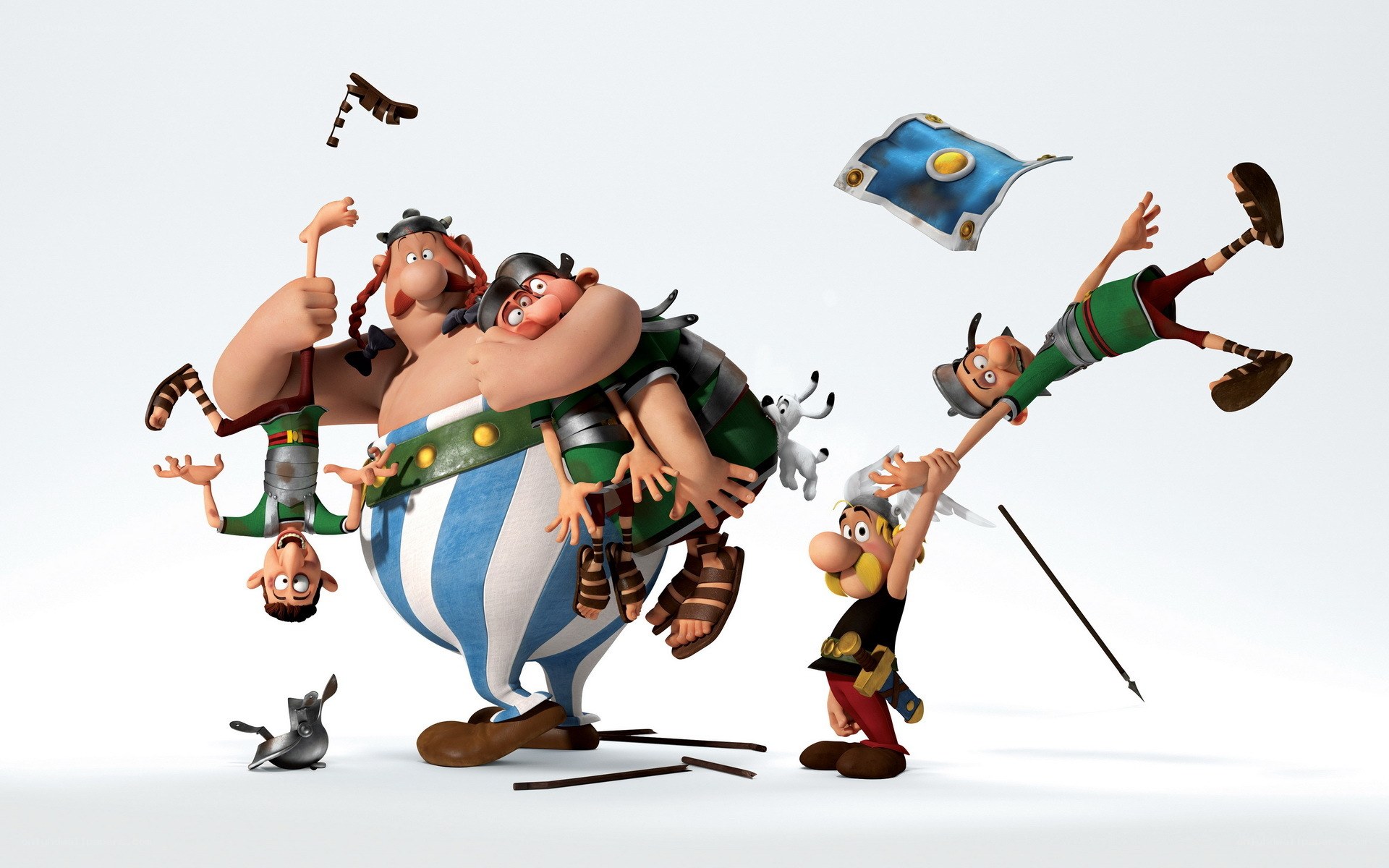 Asterix and Obelix in action