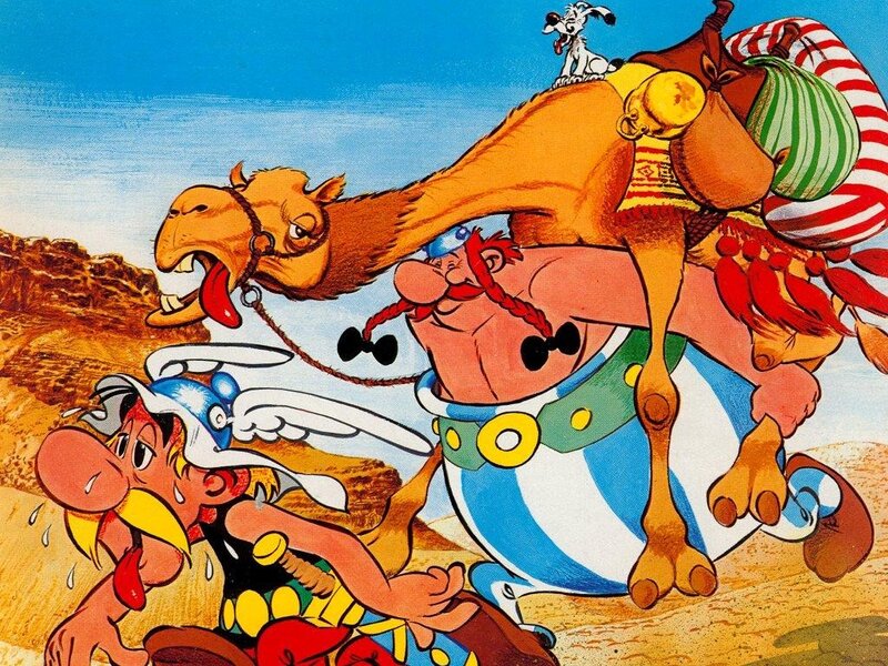 Asterix and Obelix in the desert