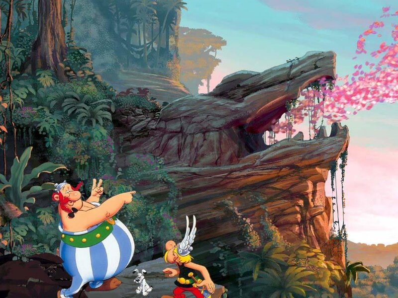 Asterix and Obelix in the jungle