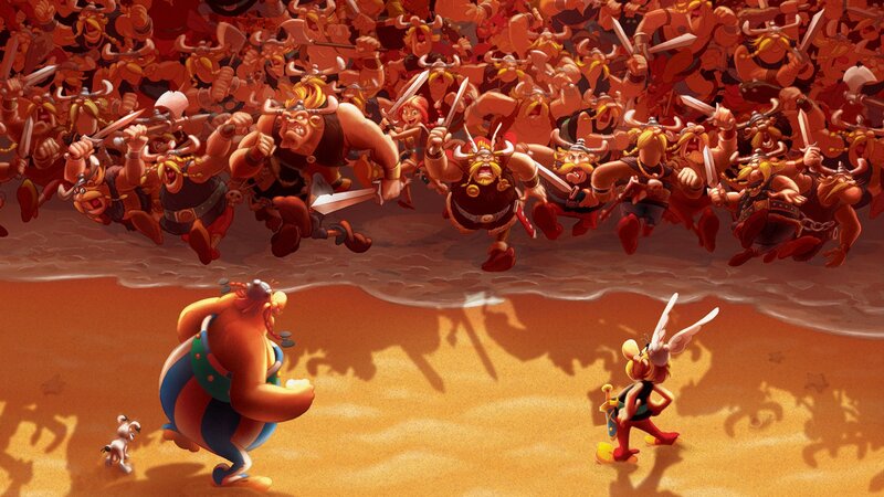 Asterix and Obelix Running — Orange