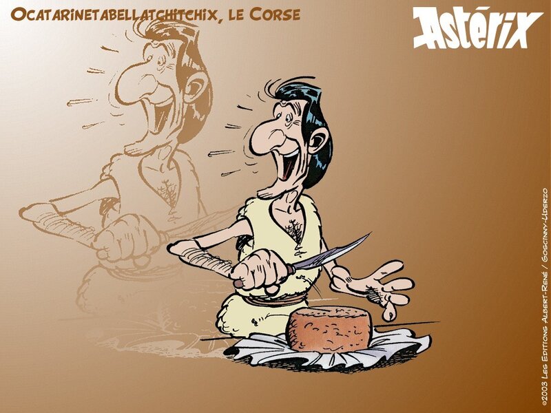 Asterix and the cheese