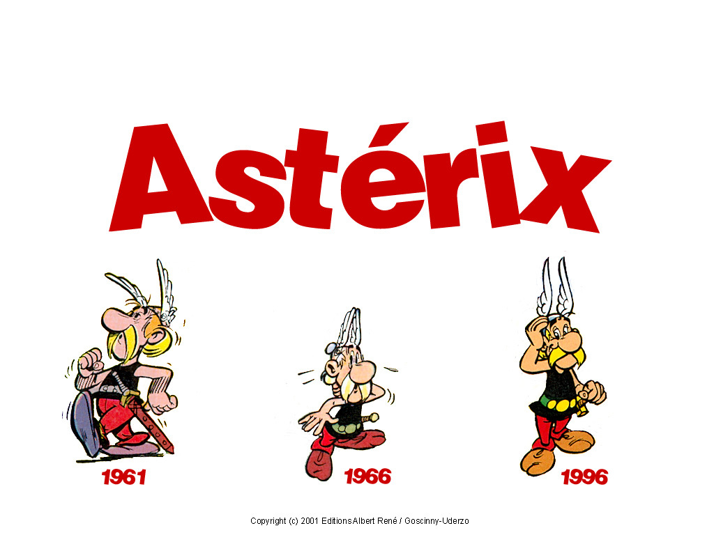 Asterix character evolution