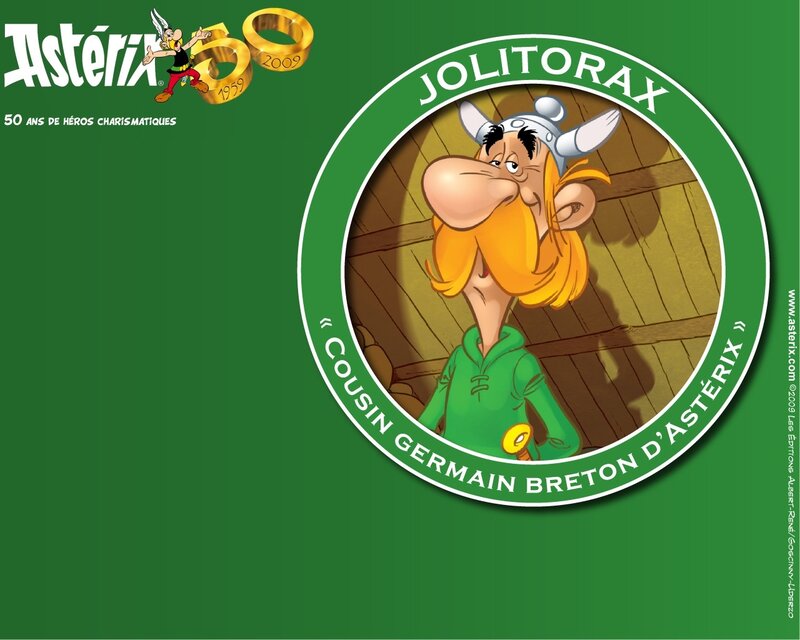 Asterix Character in Circle