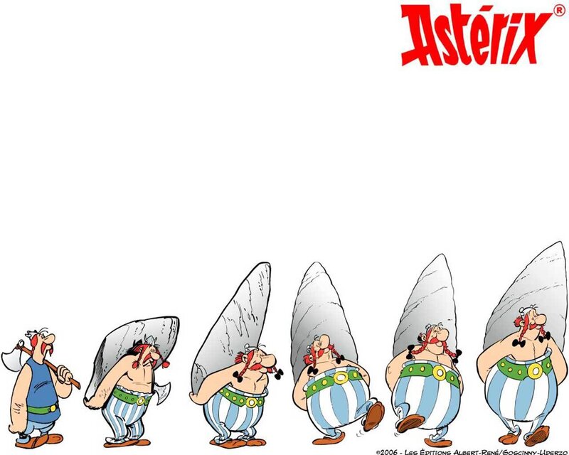 Asterix Character Walking