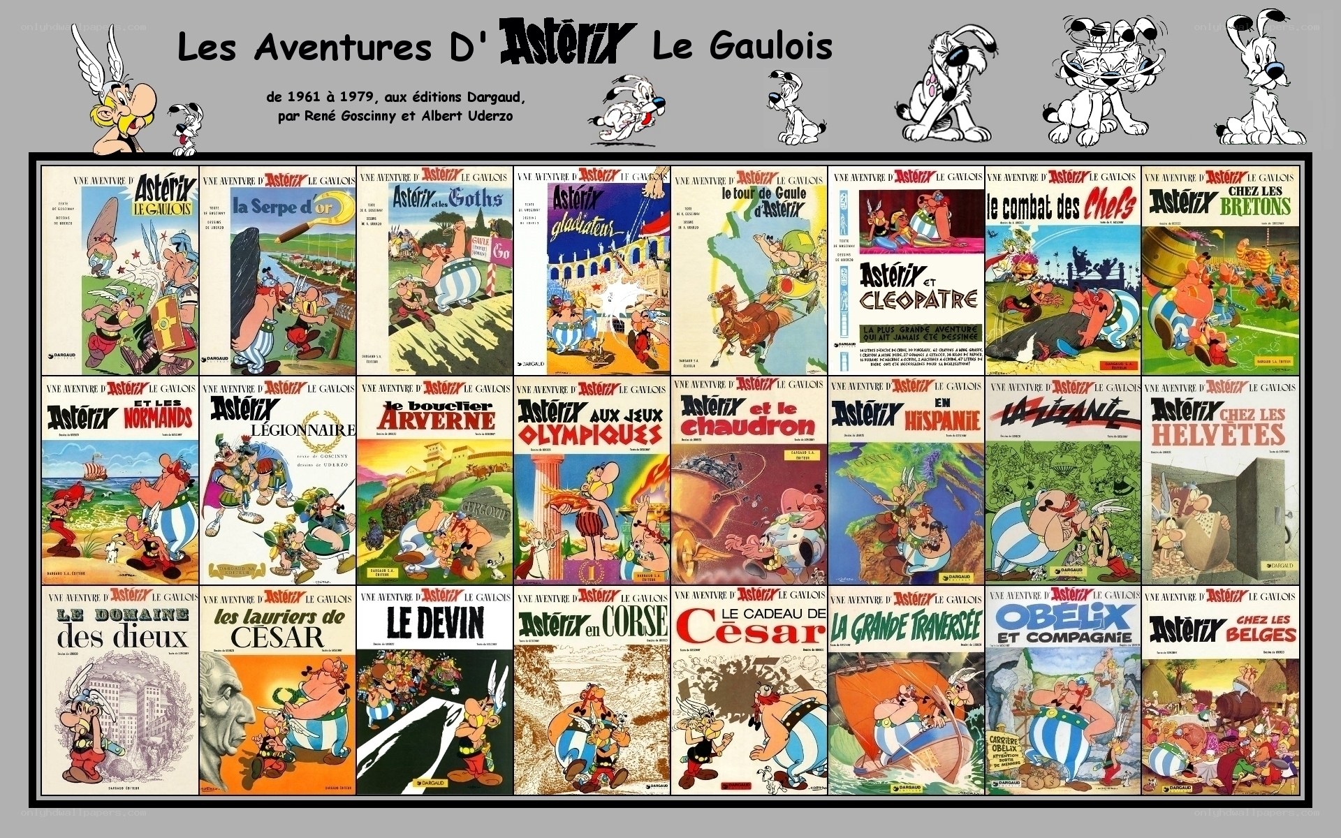 Asterix comic book covers