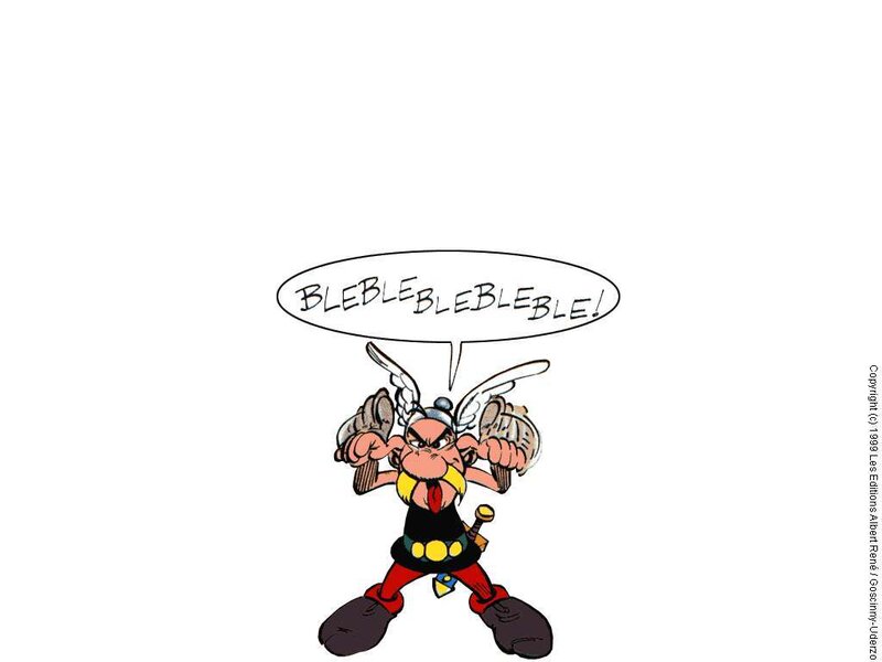Asterix shouting