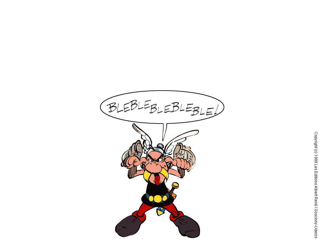 Asterix shouting