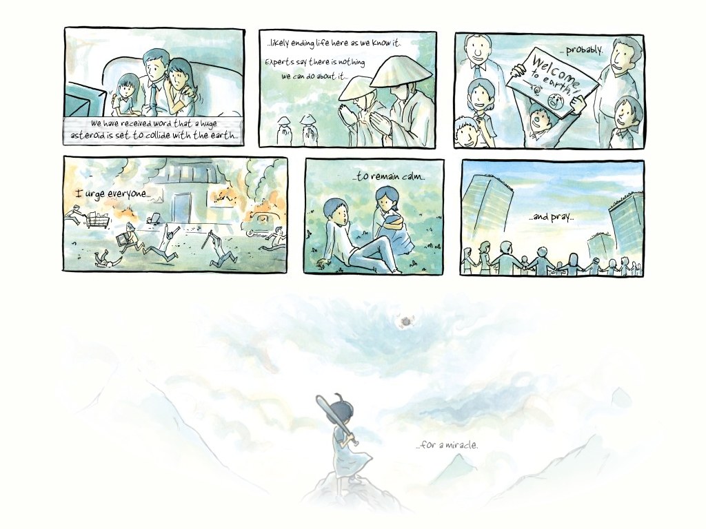 Asteroid apocalypse comic