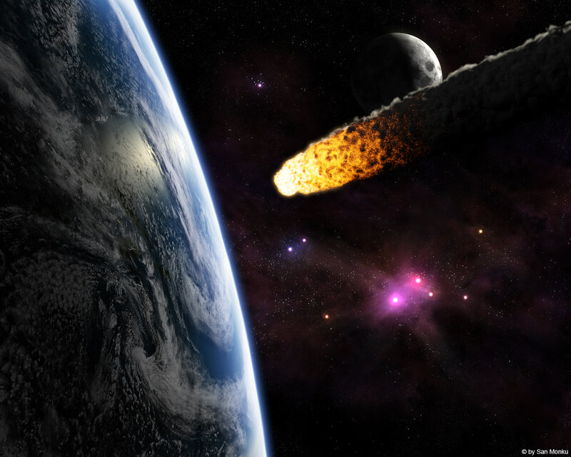 Asteroid Approaching Earth
