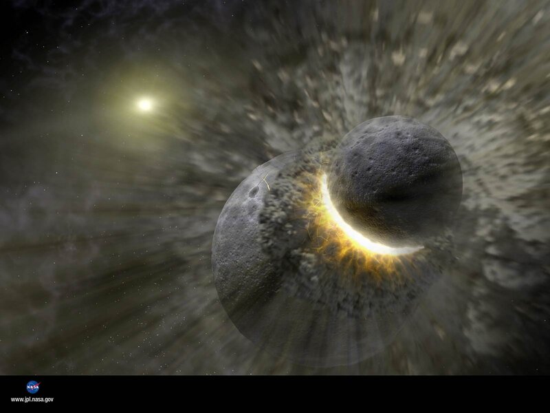 Asteroid Collision — Gray