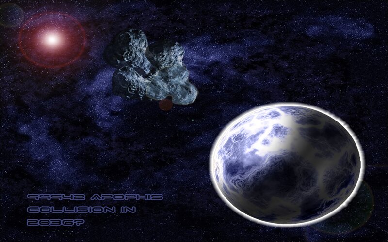 Asteroid collision with planet