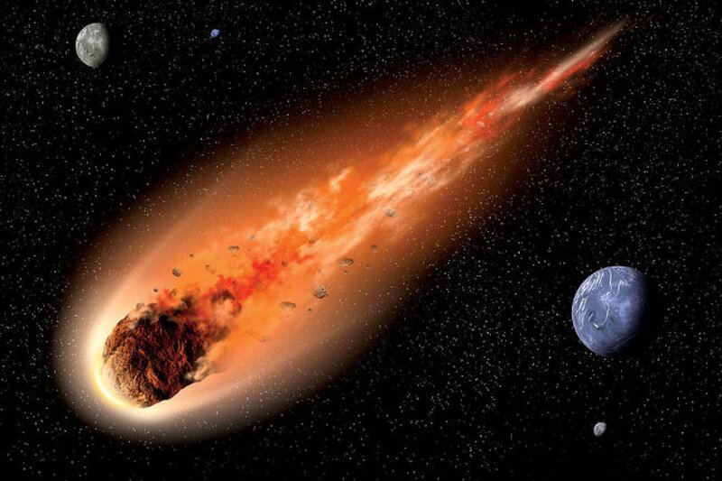 Asteroid Entering Atmosphere