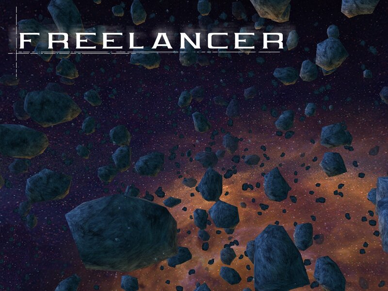 Asteroid Field in Space — Purple, Dramatic, Digital Art, Asteroids, Stars