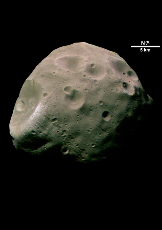 Asteroid Ida surface