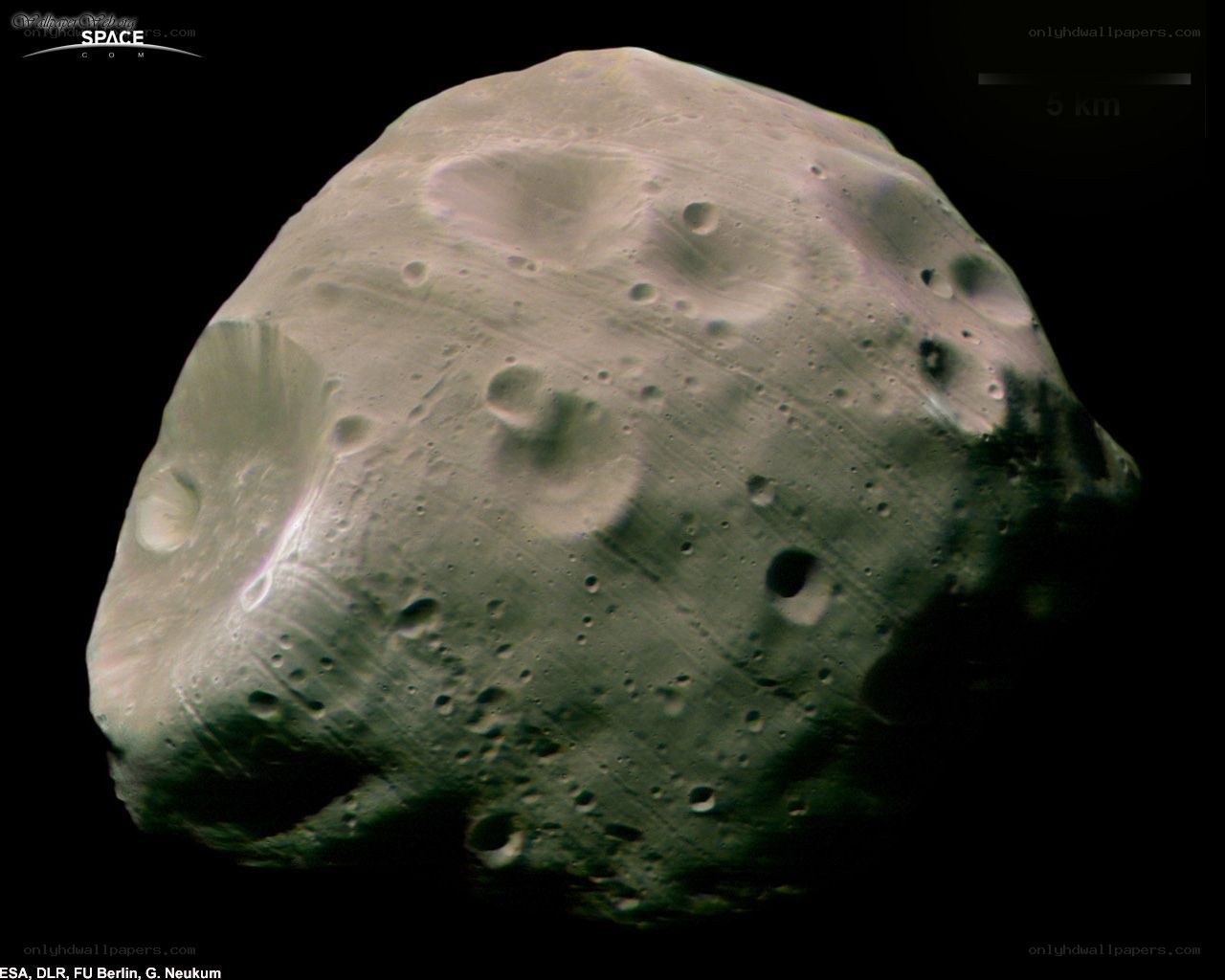Asteroid Ida with its moon Dactyl