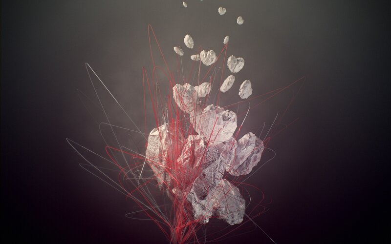 Asteroid impact animation