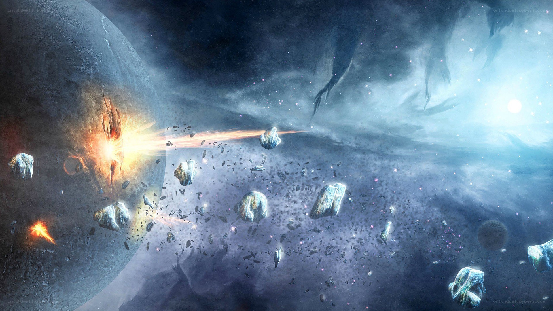 asteroid impact on planet