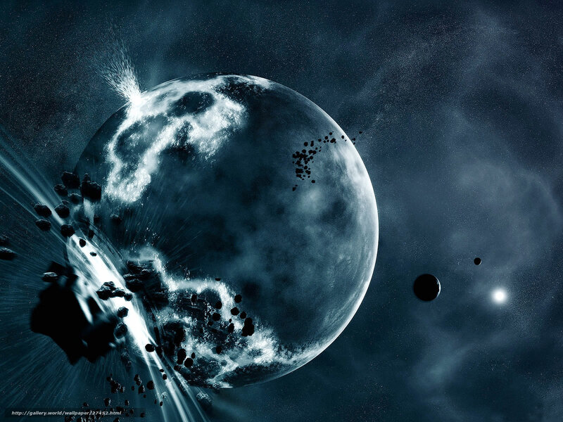Asteroid Impact on Planet