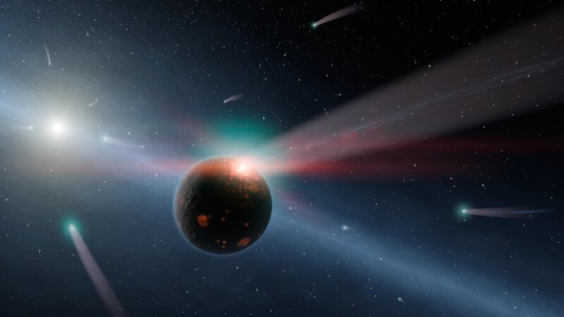 Asteroid impacts in space