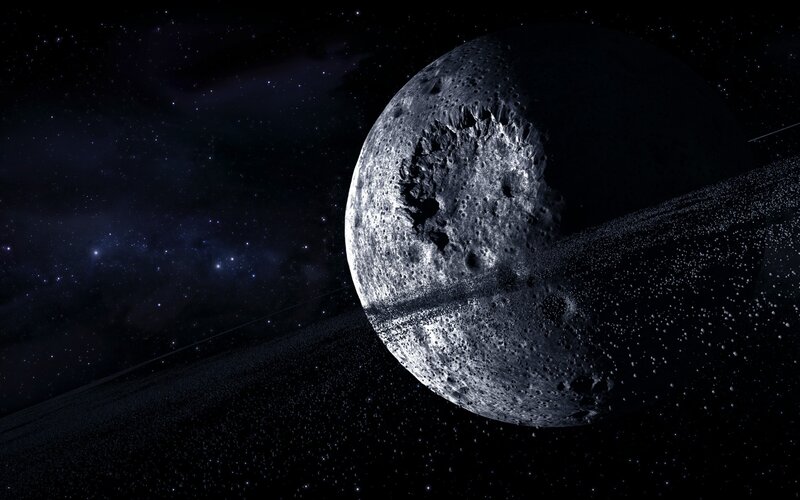 Asteroid in space
