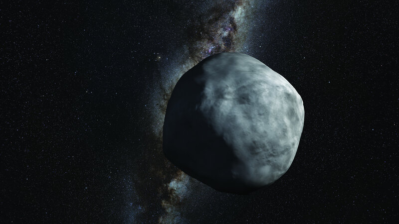 Asteroid in Space — Black, Cosmic