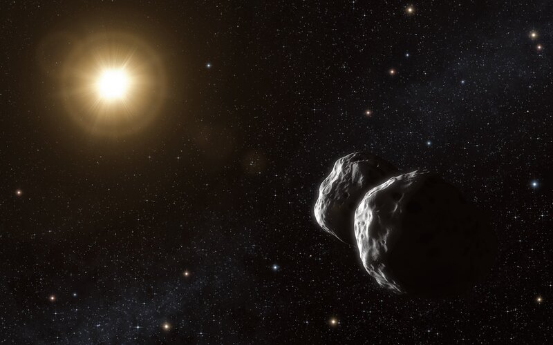 Asteroid Pair in Space