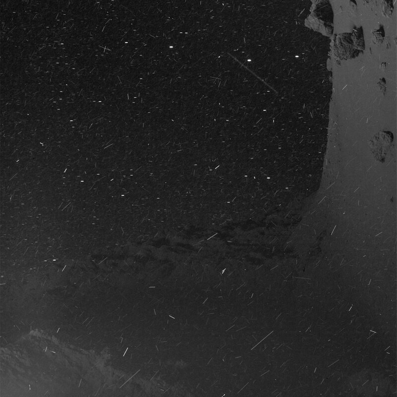 Asteroid Surface with Stars