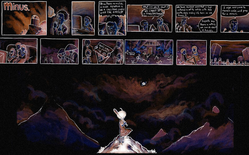 Asteroid threat comic