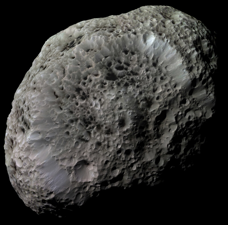 Asteroid with Cratered Surface — Gray