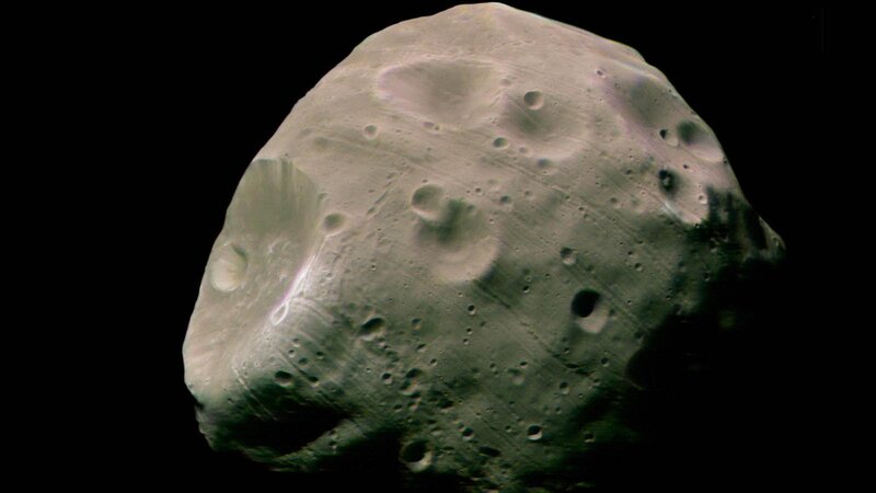Asteroid with craters