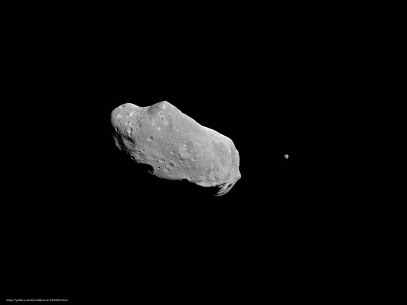 Asteroid with moon