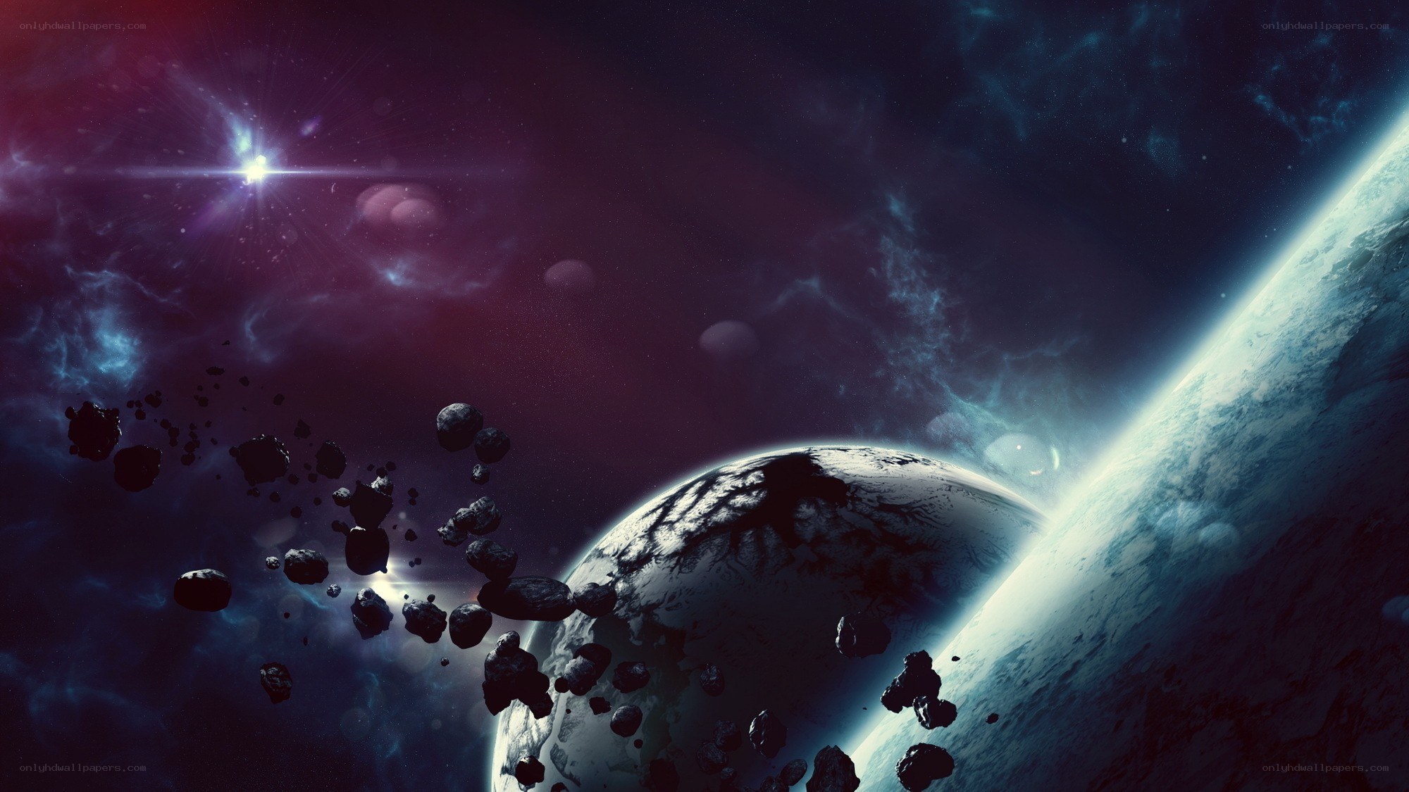 Asteroids near a planet