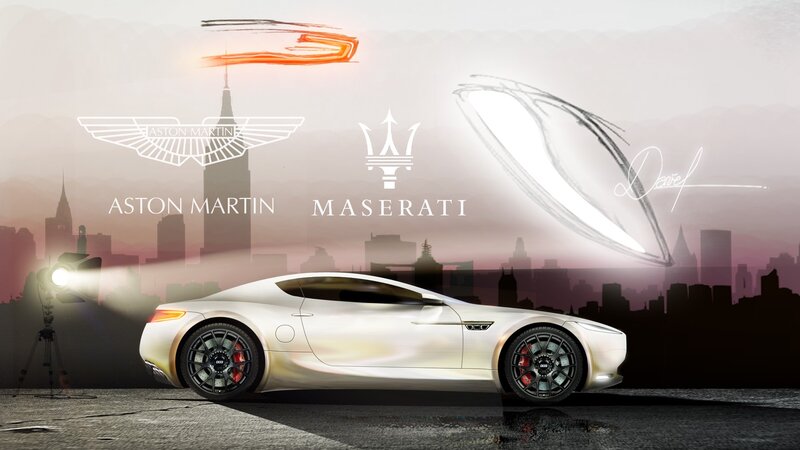 Aston Martin and Maserati concept car