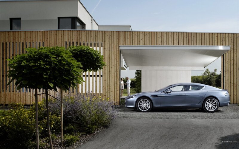 Aston Martin at modern home