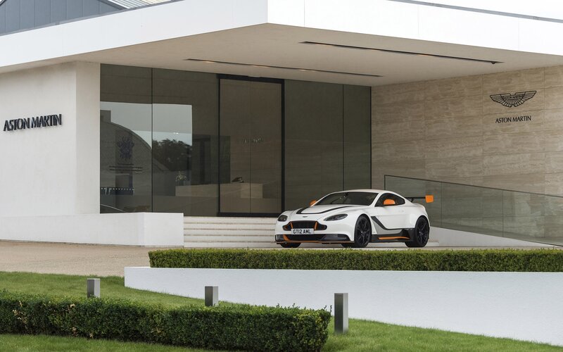 Aston Martin car at showroom