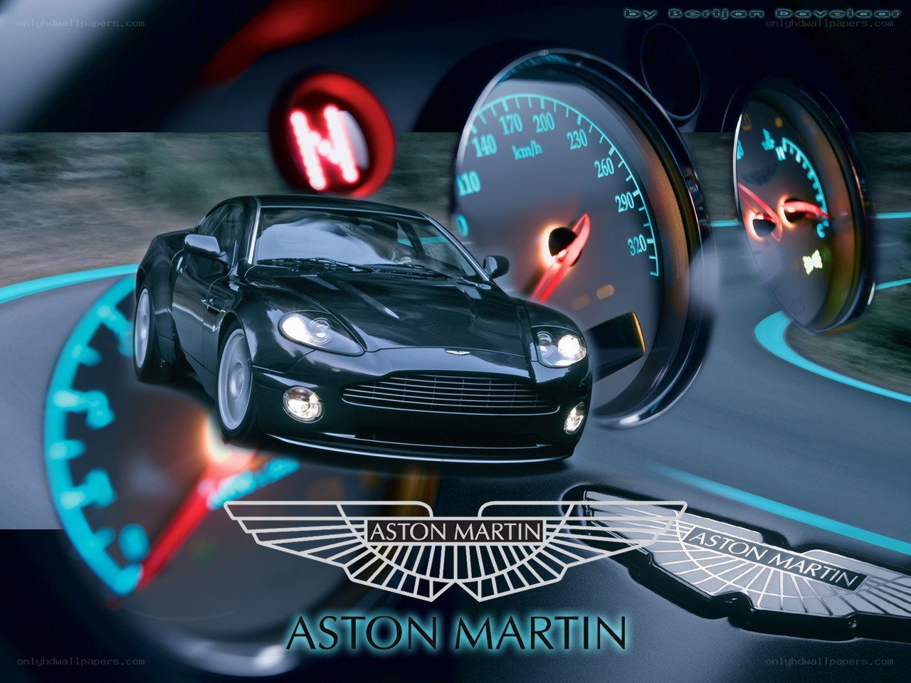 Aston Martin car dashboard