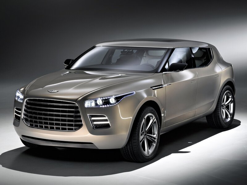 Aston Martin Concept Car — Silver, Dramatic, Photograph