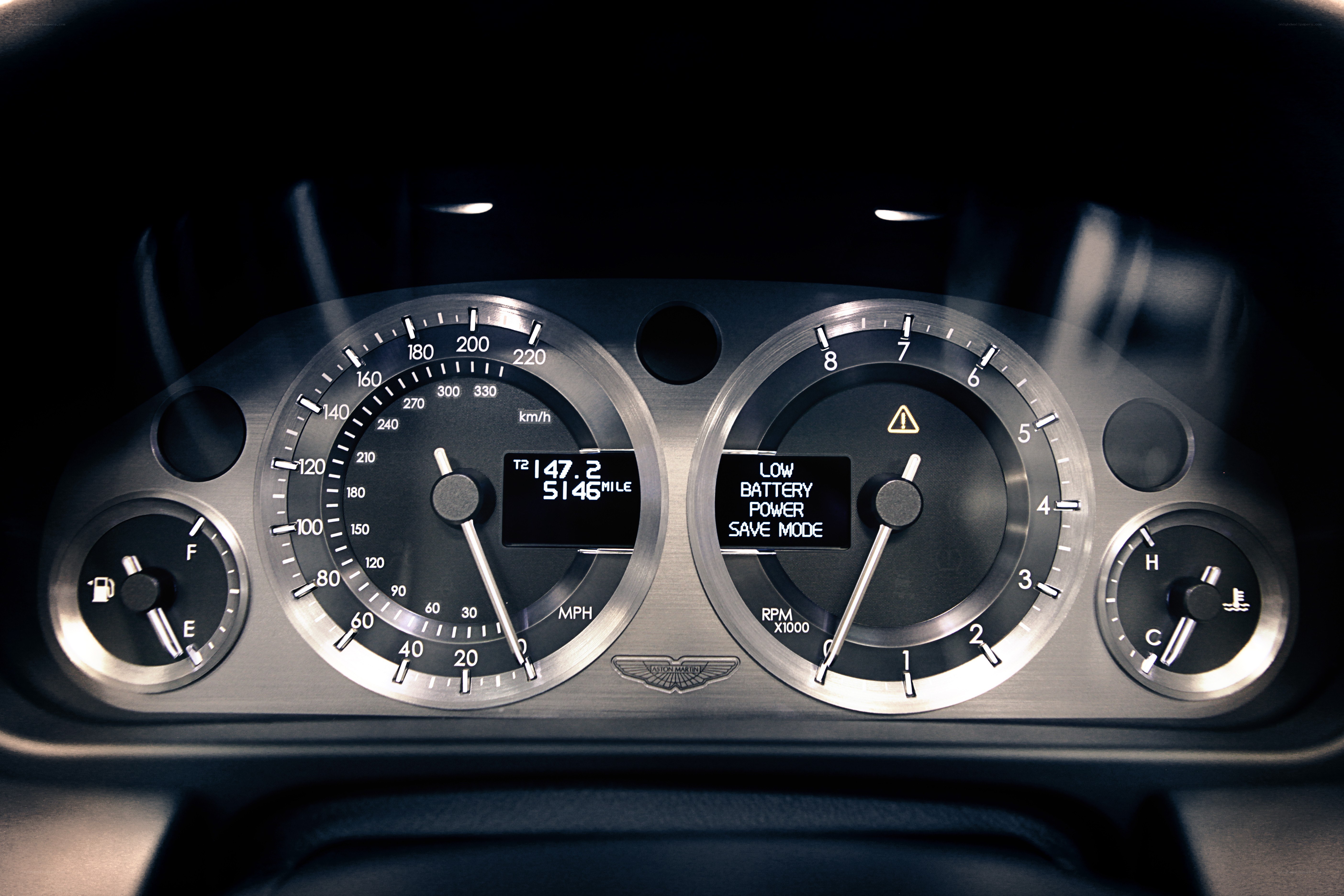 Aston Martin dashboard display