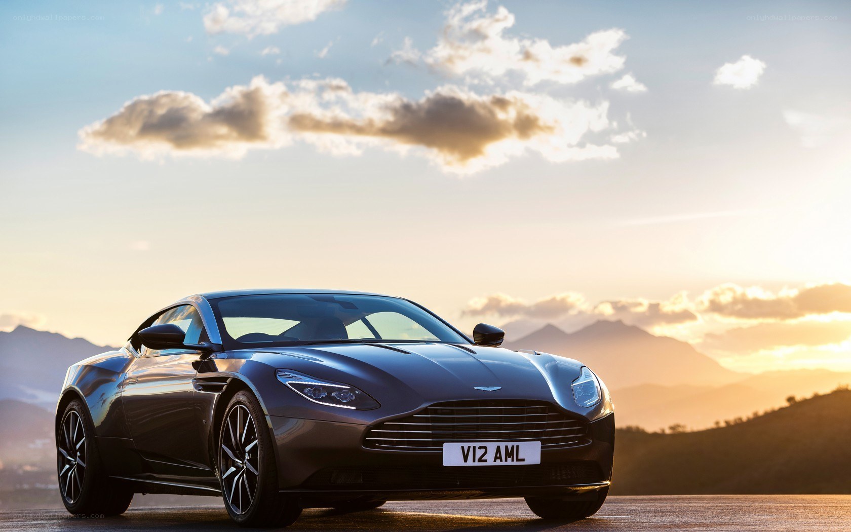 Aston Martin DB11 at sunset