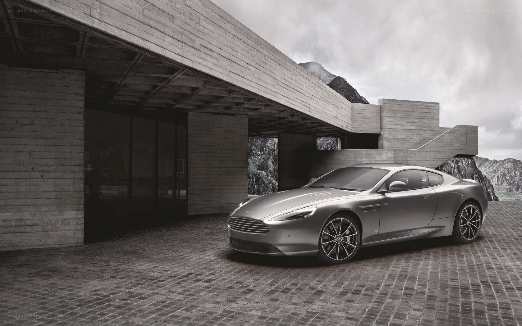 Aston Martin DB11 in modern setting