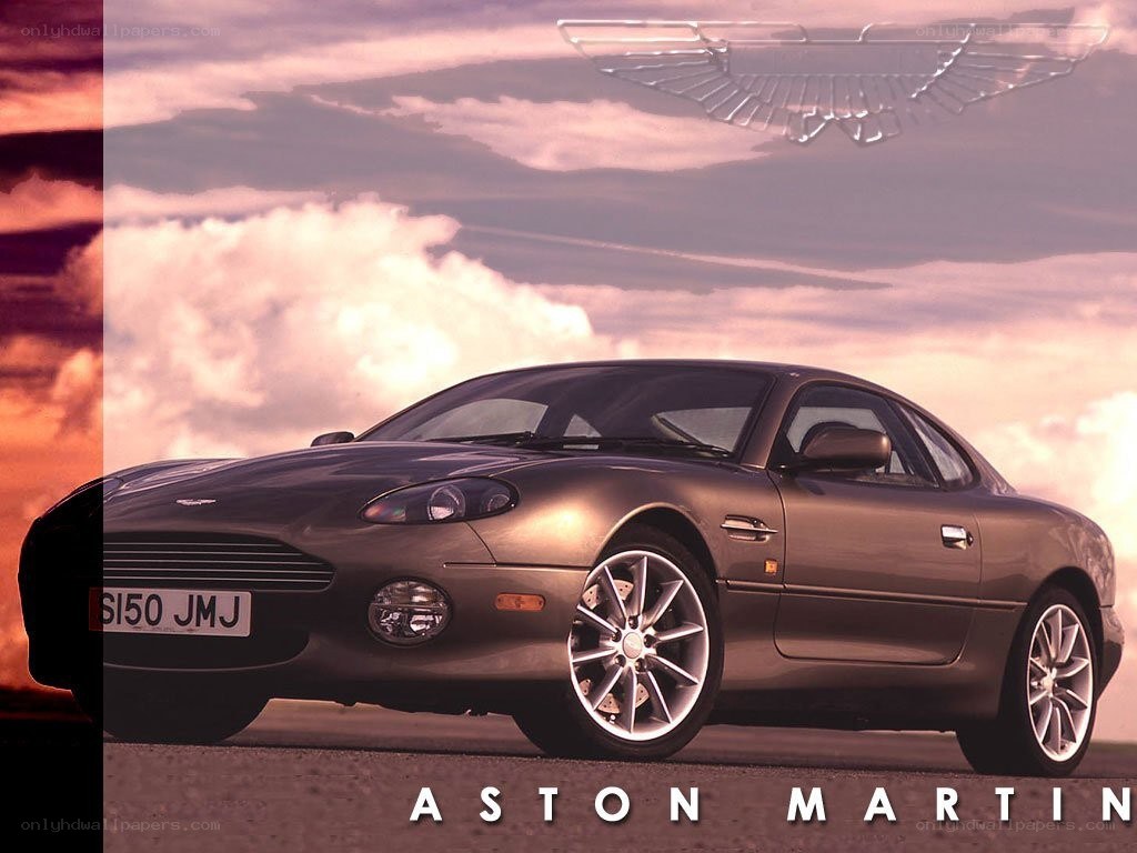 Aston Martin DB7 in sunset