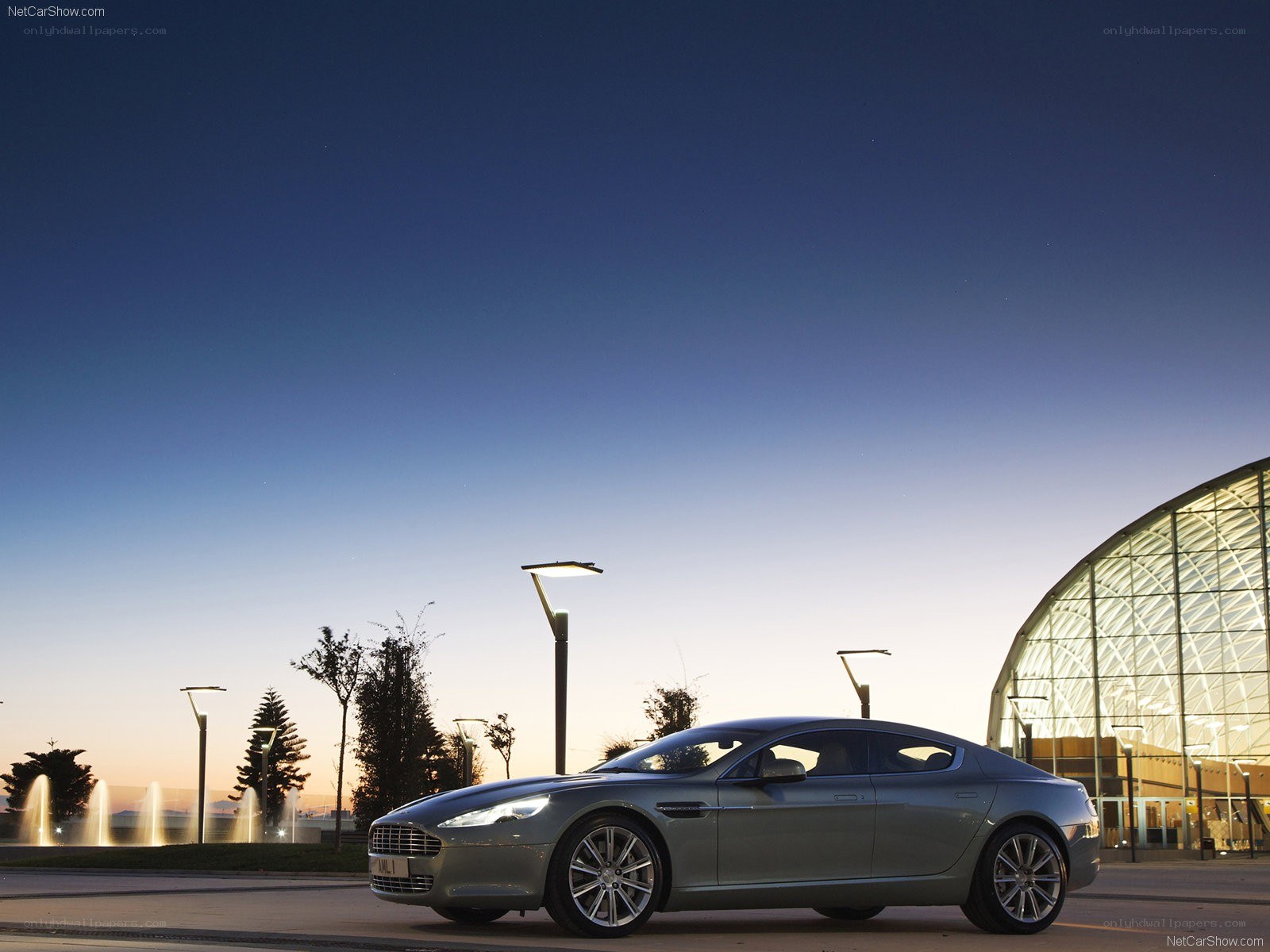 Aston Martin DB9 at dusk