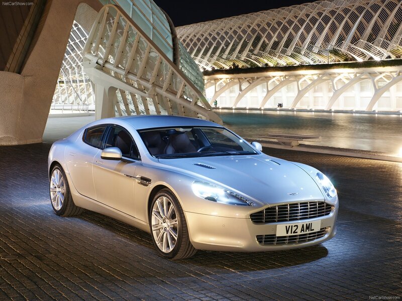 Aston Martin DB9 at night