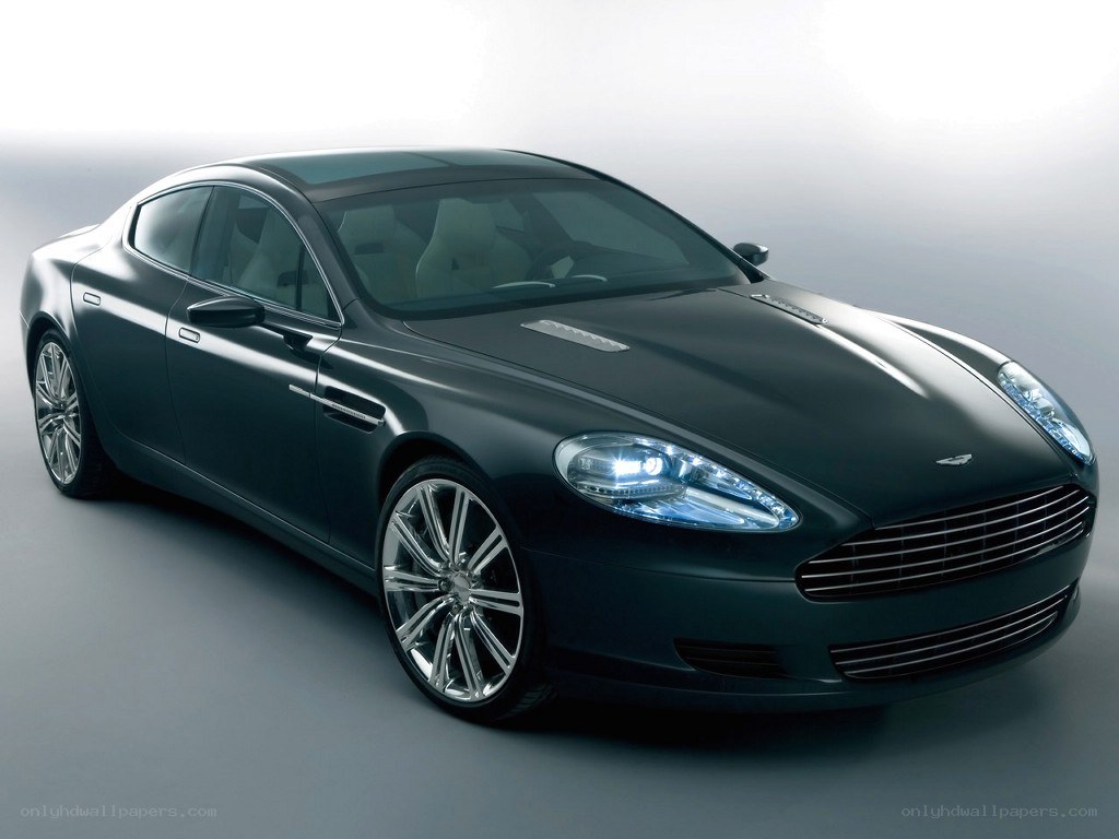 Aston Martin DB9 in dark green