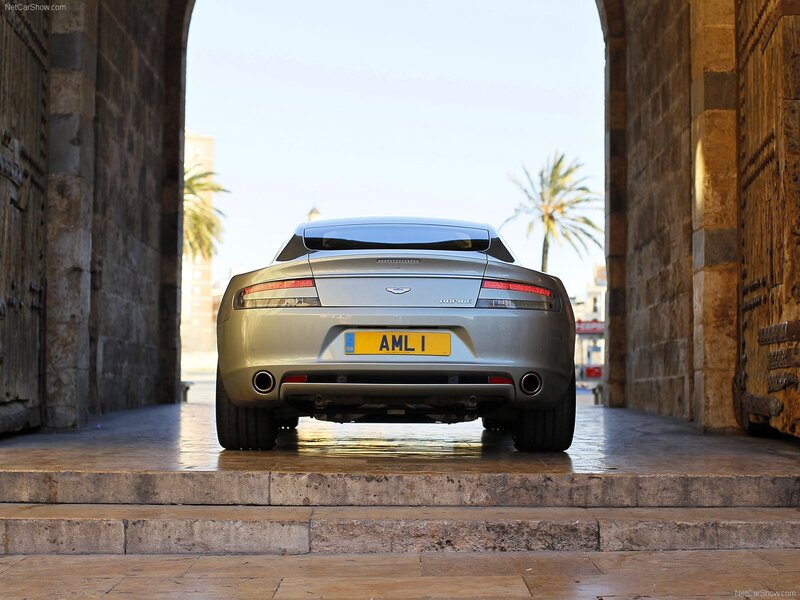 Aston Martin DB9 in historic archway