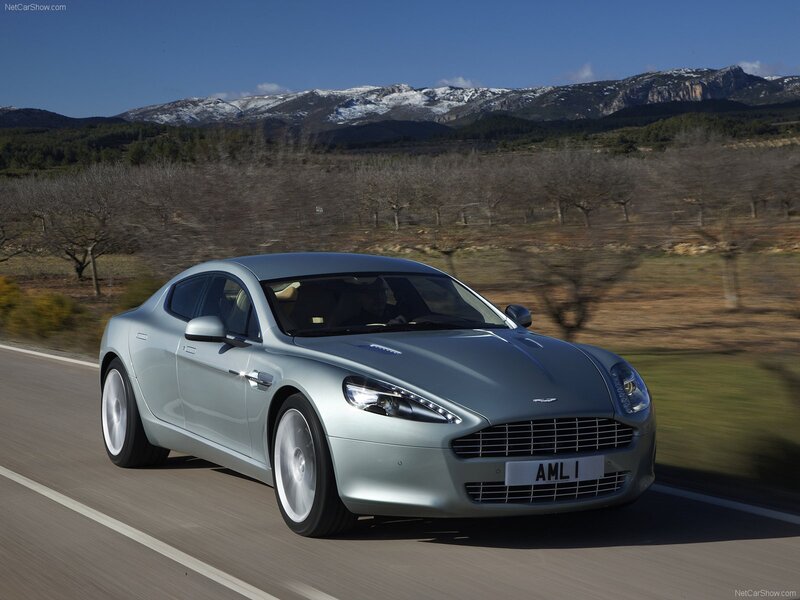 Aston Martin DB9 in motion