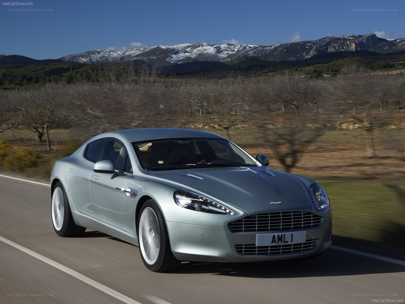 Aston Martin DB9 in motion